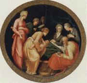 Jacopo Pontormo The birth of the Baptist oil on canvas